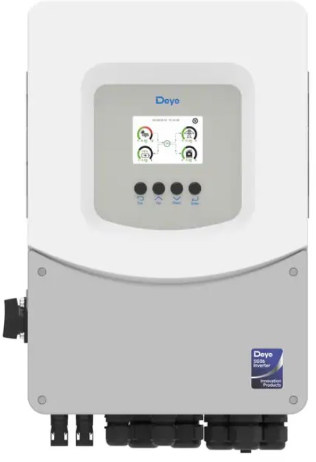 DEYE SUN-6K hybridný 1F menič 6 kW (6. generácia, LV)